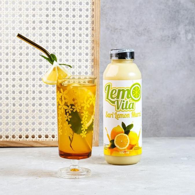 

[EXCLUSIVE Jordi Onsu] [iBooming] BPOM Halal Lemovita 500ml Sari lemon jus lemon murni Juice PA