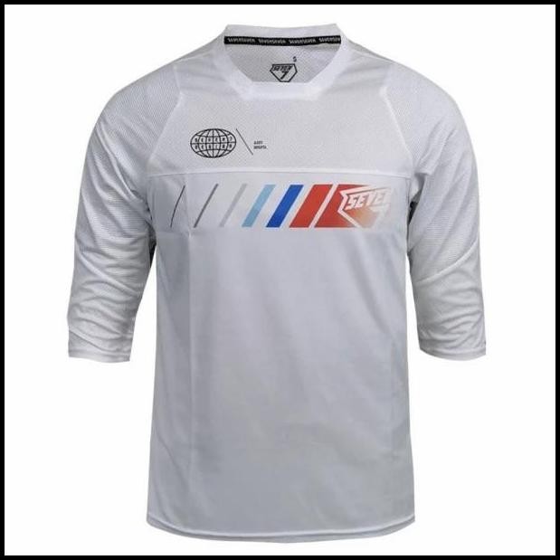 JERSEY SEPEDA SEVEN7 WHITE MTB ENDURO ROAD DH AM XC 77 PUTIH ORIGINAL