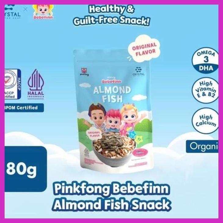 

PROMO CRYSTAL OF THE SEA ALMOND FISH SNACK UKURAN 80 GR - SNACK ALMOND & TERI PREMIUM QUALITY FASHION ANAK & BAYI