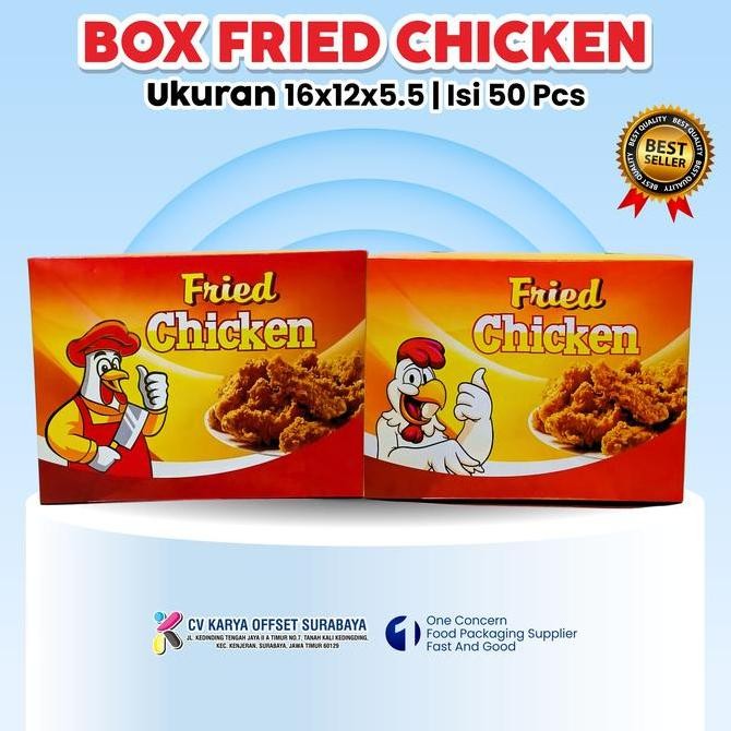 

Produk Baru!! Box Fried Chicken Motif Isi 50 pcs - Kardus Ayam Goreng - Dus Makanan Cepat Saji