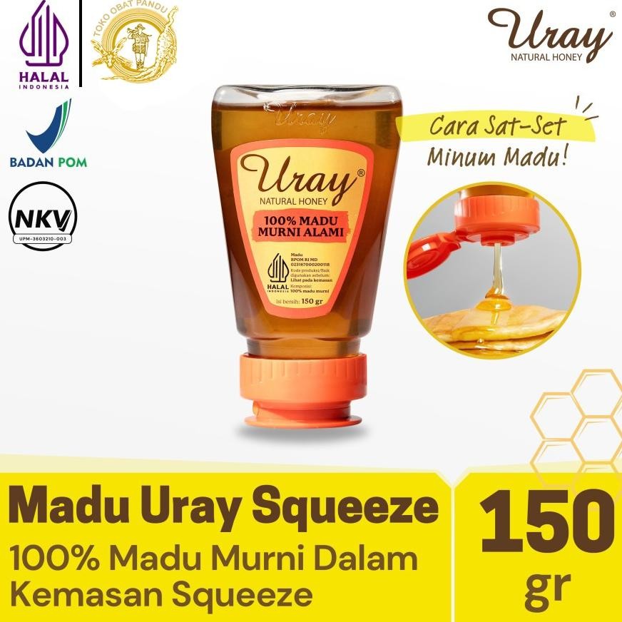 

MADU URAY NATURAL HONEY (150 GRAM) / MADU MURNI / PURE HONEY Nugi