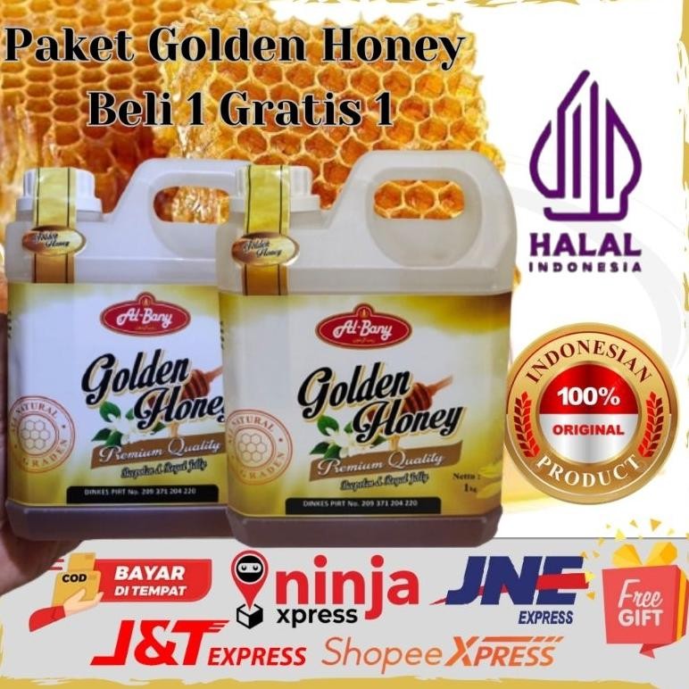 

Paket Super Madu Hutan Golden Honey Al-Bany Nett 1kg (beli 1 gratis 1) Nugi