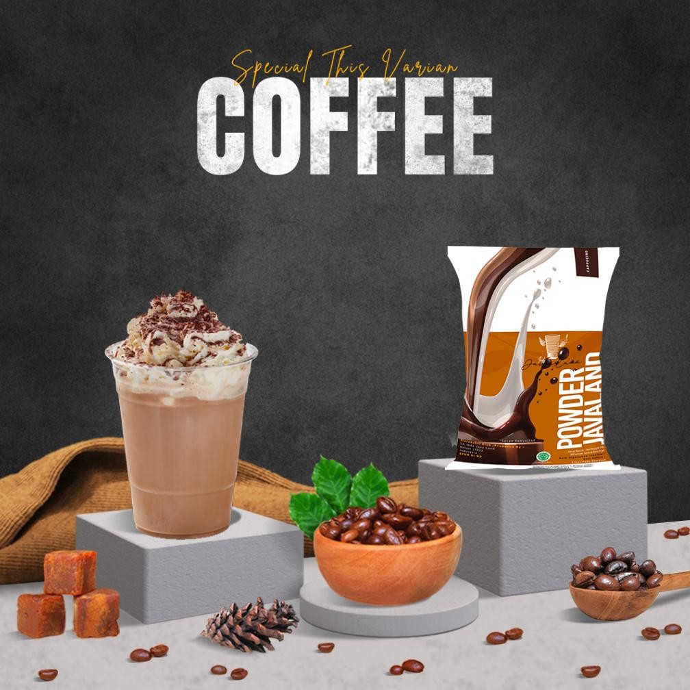 

Javaland Bubuk Minuman Varian Coffee / Kopi 1Kg - Regular Plain | Rasa Cappucino, Mochaccino, Vanilla Latte, Coffee Caramel Nugi
