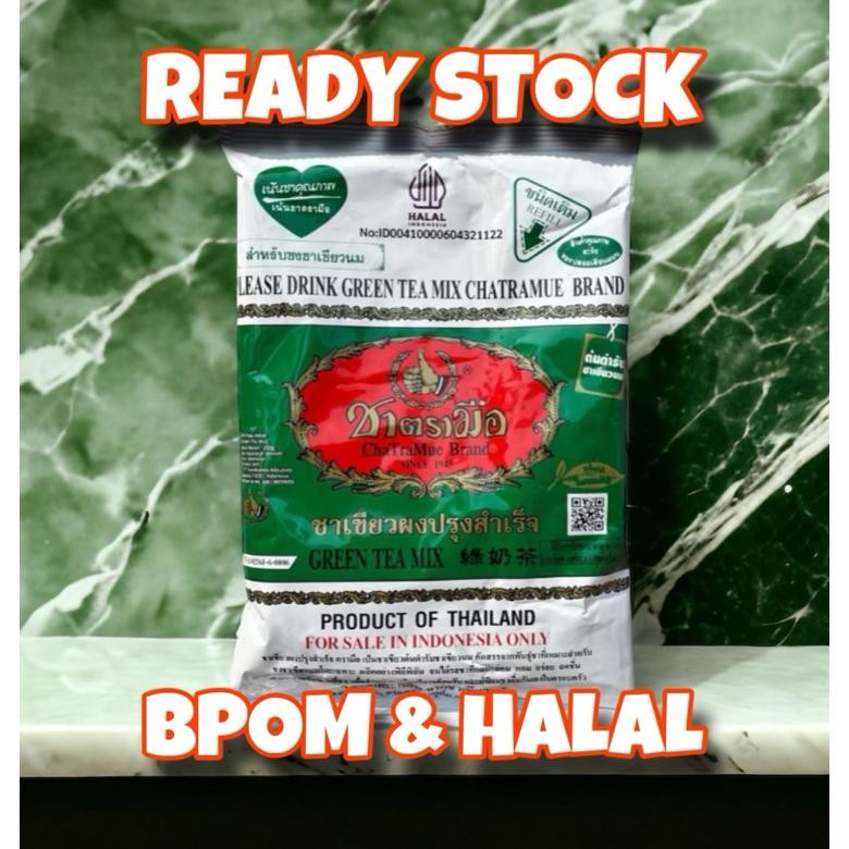 

GREEN TEA ORIGINAL THAI TEA TEH CHATRAMUE 200GR HALAL BPOM Nugi