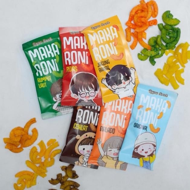 

[PAKET USAHA] ISI 60 PCS MAKARONI CUSTOM 6 RASA JUAL ECER 1000 Food Snack Camilan food halal pedas daun jeruk cemilan Nugi