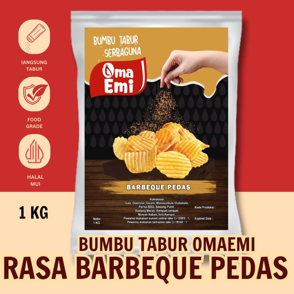 

BUMBU TABUR BBQ PEDAS 1KG Nugi