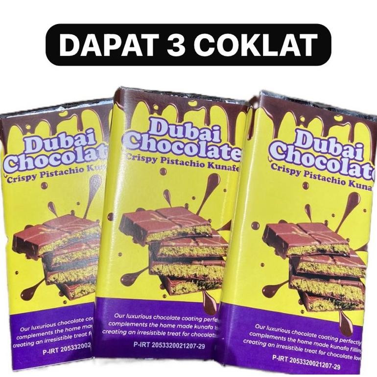 

Ready_Stock_Cod Paket Hemat Dapat 3 Coklat Dubai Kunafa Pistachio Wes-24