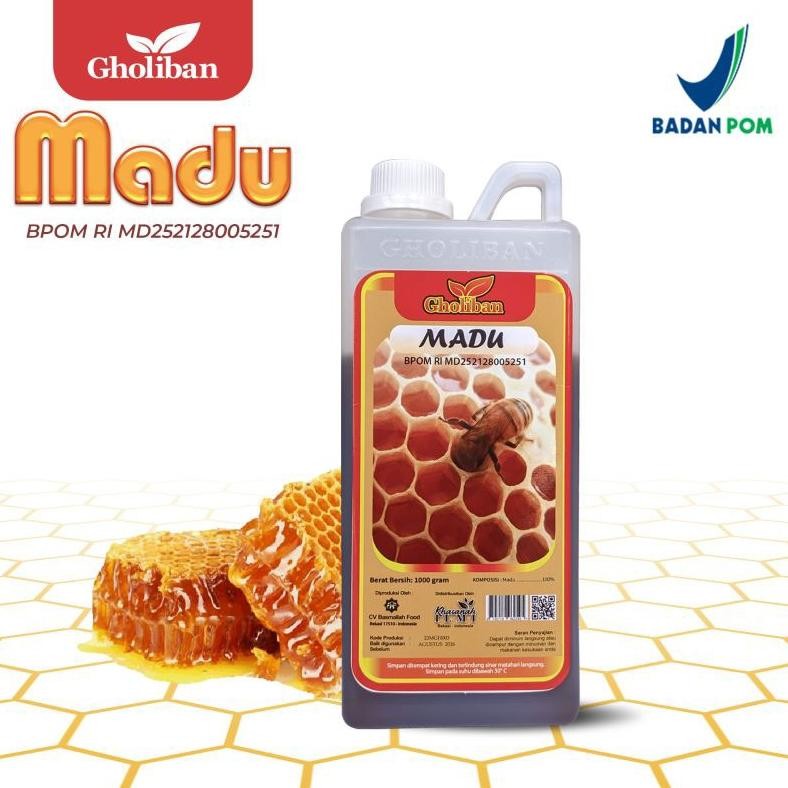 

Madu Gholiban - Madu Multiflora (BPOM) Original Botol Emboss Terlaris Nugi