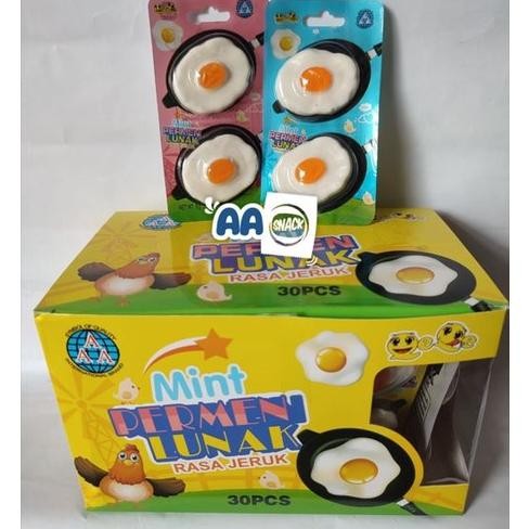 

PERMEN LUNAK RASA JERUK BENTUK TELOR CEPLOK ISI 30 X 2 X 8 GR Nugi