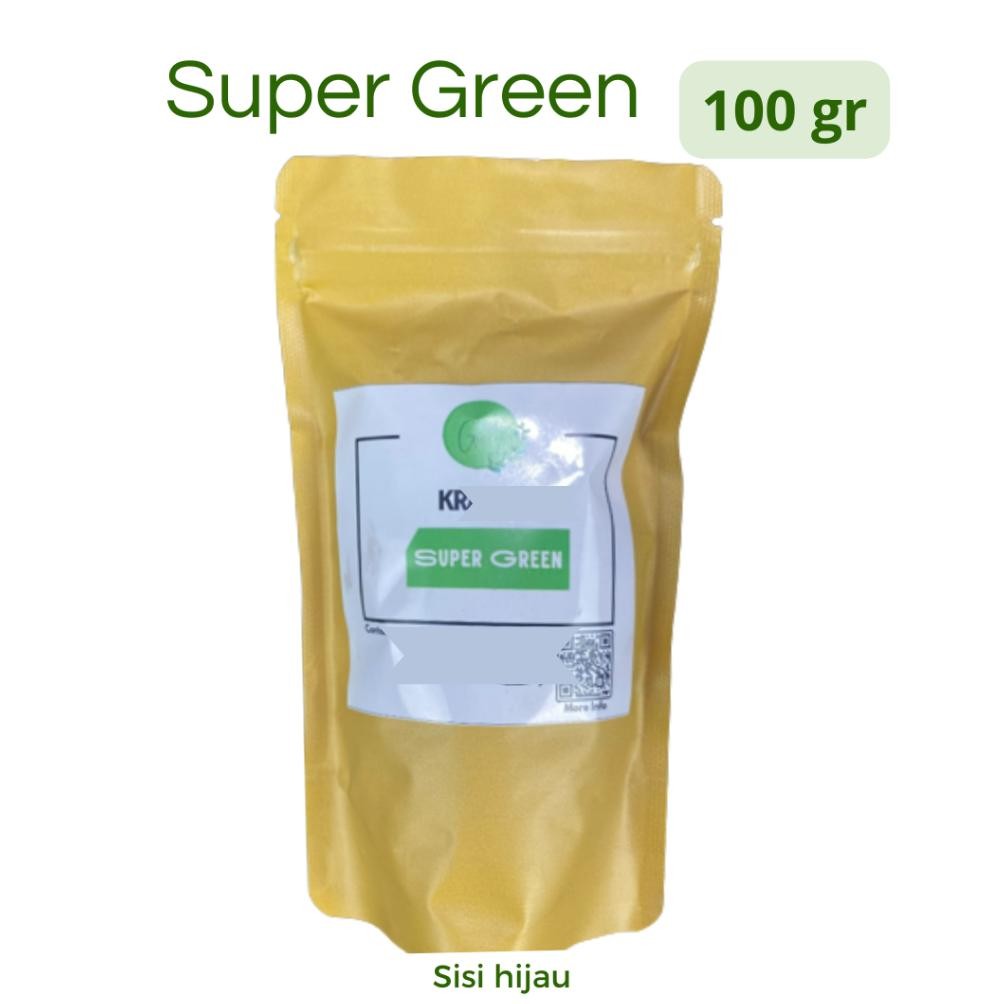 

100gram green herbal powderr botani rimba nusantara Nugi