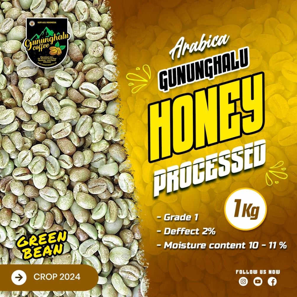 

Arabika - Green Bean - Gunung Halu - Honey Process (crop 2024) Nugi