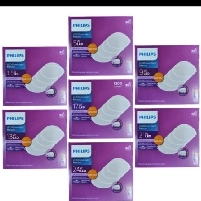 downlight led panel philip meson PAKET 3 w 5 w 9 w 13 w 17 w 21 w 24 w