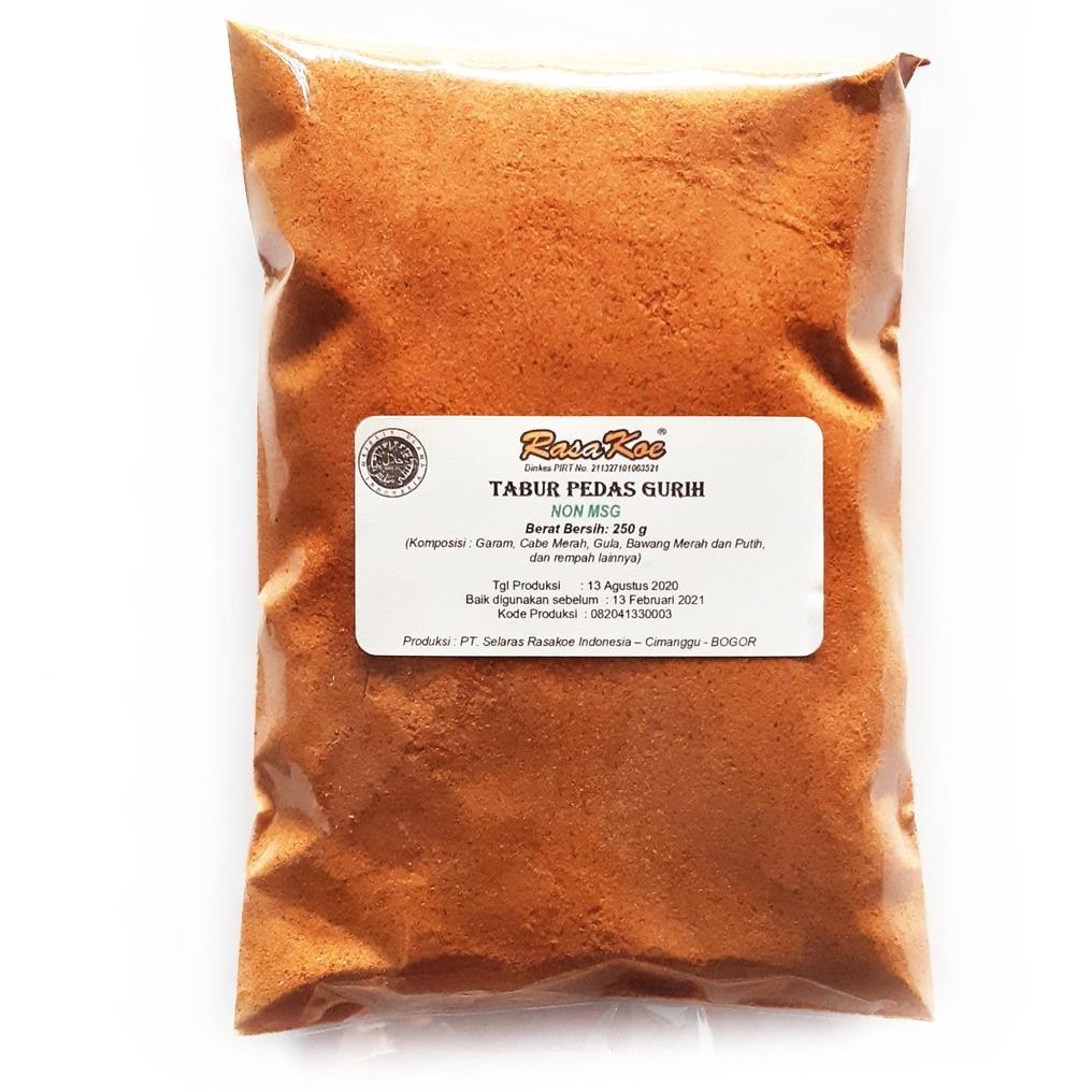 

Bumbu Tabur Pedas Gurih 250gr Non MSG Halal MUI Tanpa Pengawet bumbudapubintang Nugi