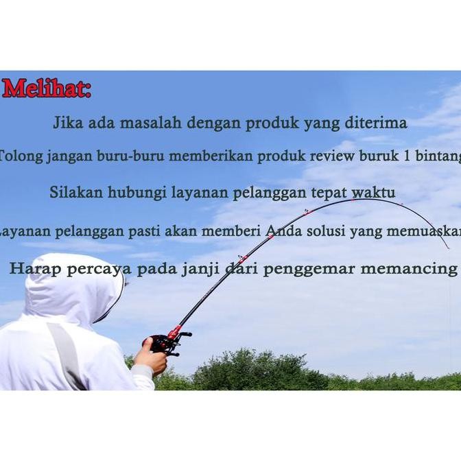 Produk Baru Set Pancing Murah Komplit COD 1.65m-2.1m Joran 2 Bagian + Reel Spinning Casting