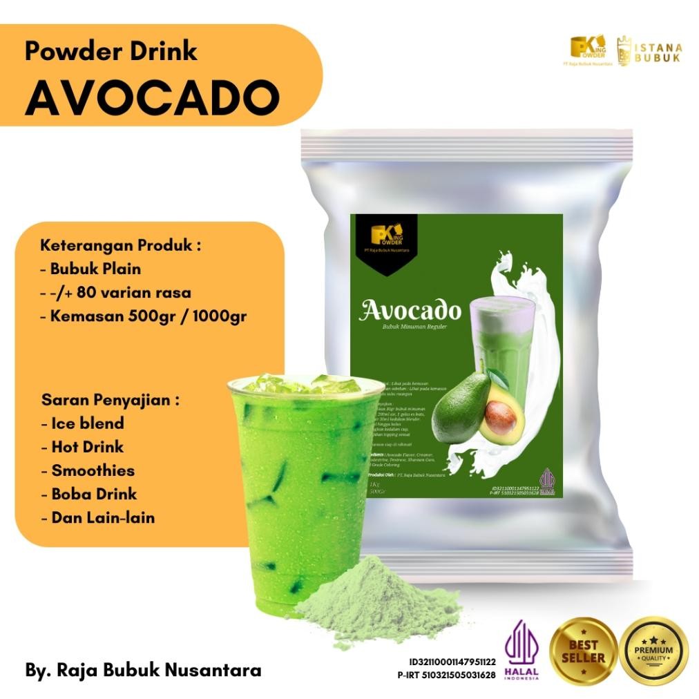 

Bubuk Minuman Avocado bubuk minuman Alpukat Serbuk Minuman rasa Avocado Powder Drink Avocado Nugi