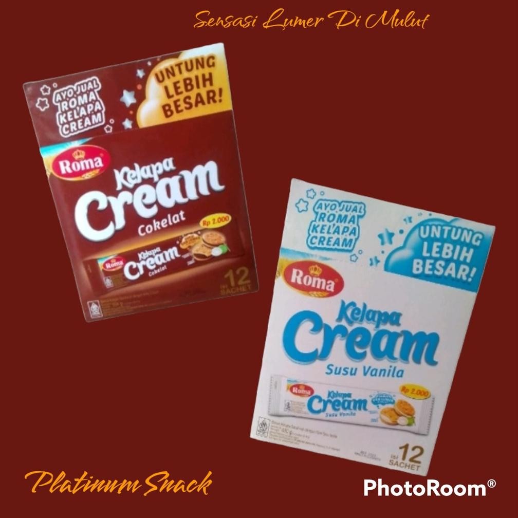 

Roma Kelapa Cream Box | 12 Sachet @ 40 Gr | Mayora Nugi