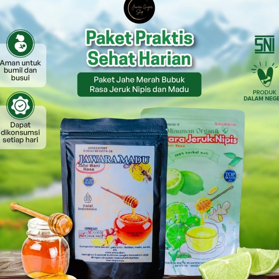 

Bundling 2Pcs Jahe Merah Bubuk Rasa Jeruk Nipis Rasa Madu 250Gr Minuman Serbuk Ekstrak Jahe Merah By Jawara