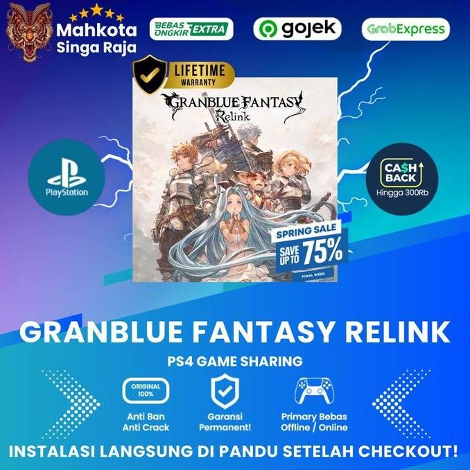 siap kirim game granblue fantasy relink ps4 - sharing akun digital playstation 4
