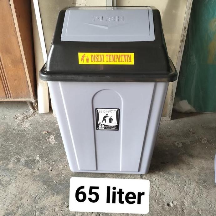 Tong Sampah Besar 65 Liter/Tong Sampah 65Liter/Bak Sampah Tutup Goyang