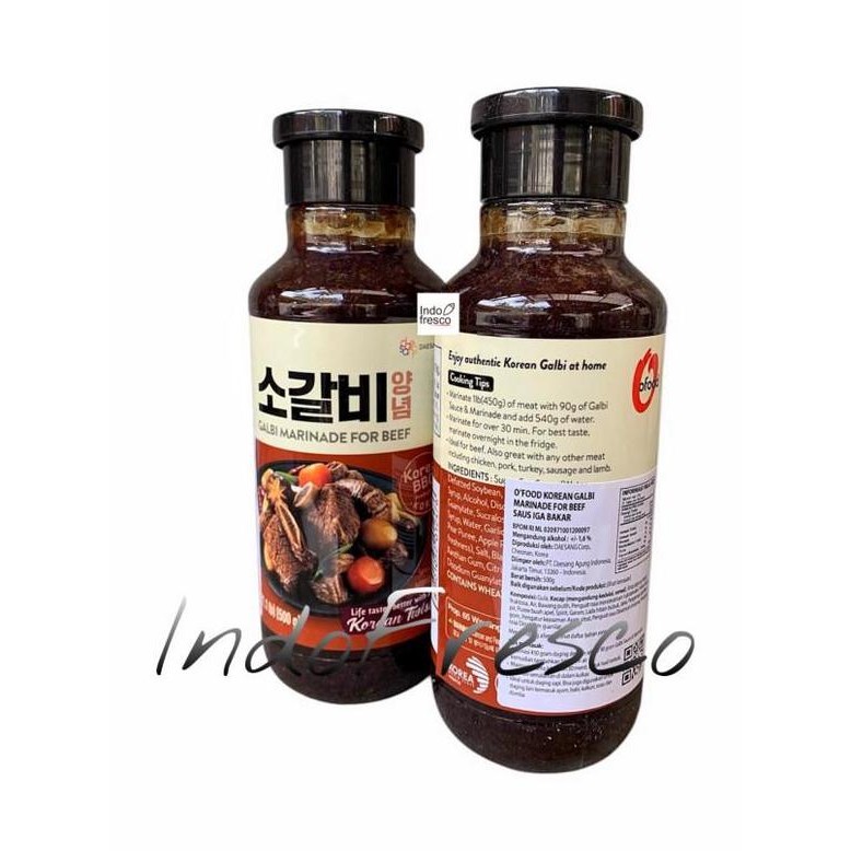 

Promo Daesang Chung Jung One Beef Bbq Sauce 500Gr Saus Marinade Korea
