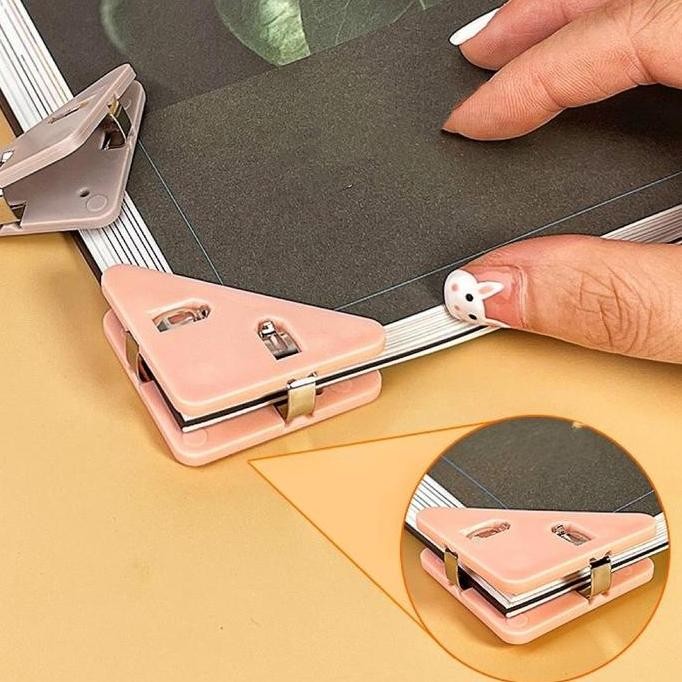 

Winzige Set 5 Binder Clip Paper Clip Lucu / Klip Kertas / Klip Binder / Klip Sudut Kertas Segitiga Warna Warni Plastik