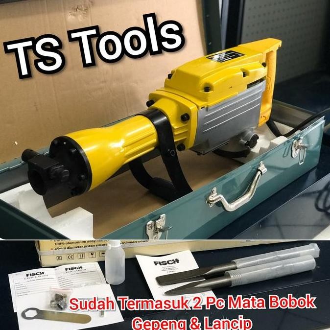 Mesin Bobok Beton Jalan Tembok Jack Demolition Hammer Fisch Fjh 65