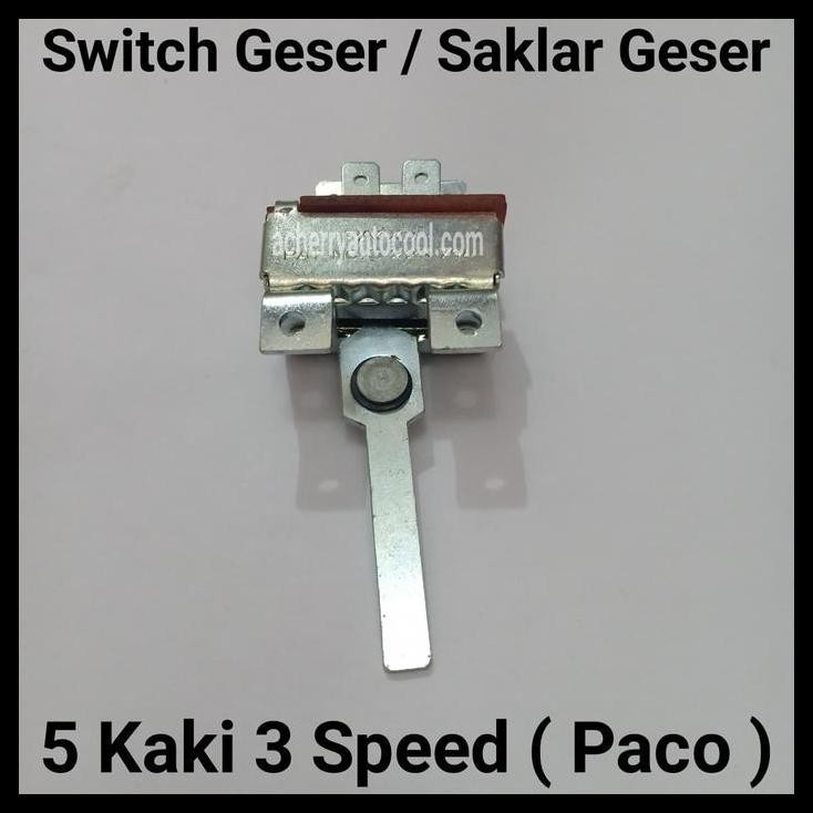 HOT DEAL SAKLAR GESER UNIVERSAL AC MOBIL 5 KAKI 3 SPEED SWITCH GESER PACO 