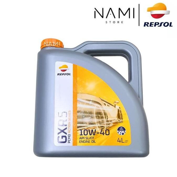 OLI MESIN MOBIL REPSOL GXR5 / GXR 5 / 10w40 / BENSIN /4 LTR/ galon ORI