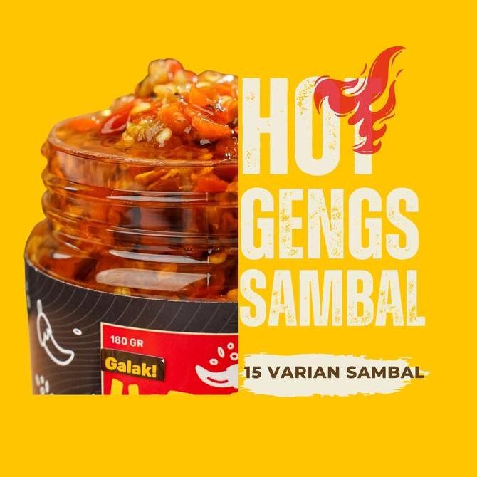 

Sambal Hotgengs ukuran 180Gram Edisi Lima Varian Teman makan
