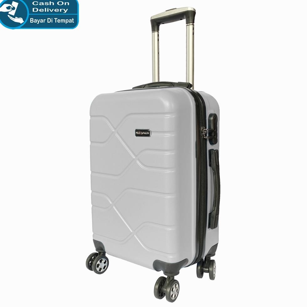 Terlaris Gratis 12.12 Birthday Sale Shopee Polo Milano Koper Kabin 20 Inch Anti Pecah Koper Fiber Ko