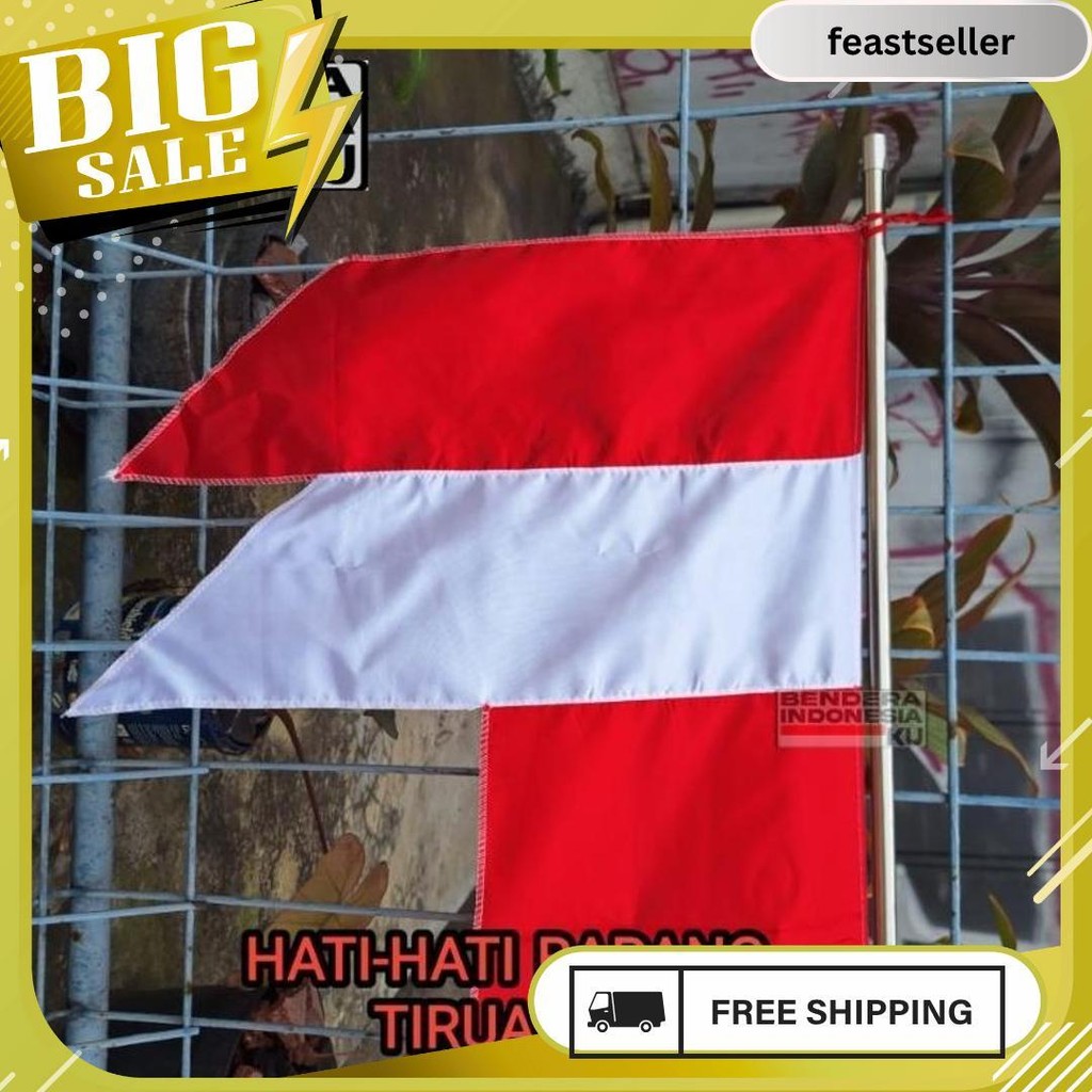 Umbul Umbul 4Meter Garuda / Umbul Merah Putih Dirgahayu 6.6