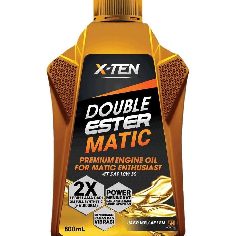 BEBAS ONGKIR - OLI X-TEN XTEN 10W30 DOUBLE ESTER MATIC HONDA 800ML Mesin Motor