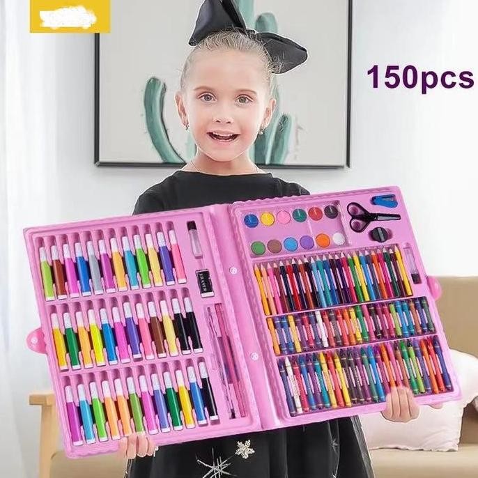 

Crayon 150 PCS Set Alat Gambar Alat Tulis & Lukis Menggambar Melukis