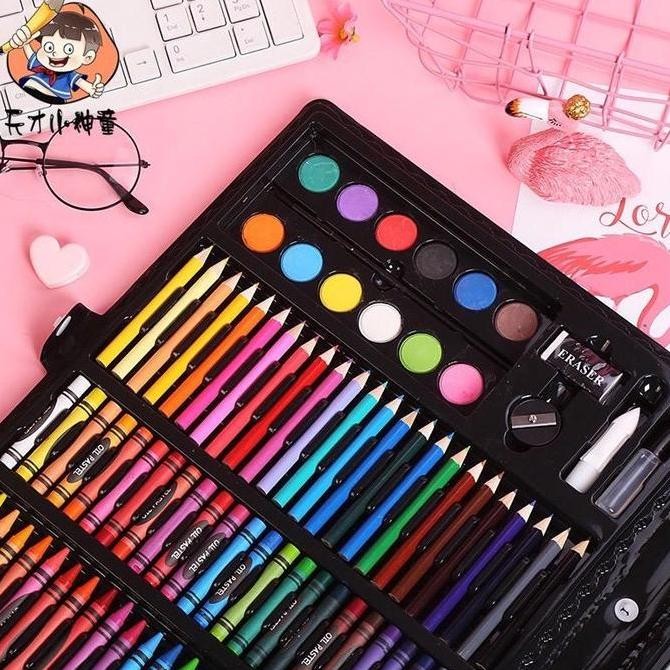 

168 Pcs Super Mega Art Set Anak-anak Lukisan Stationery Melukis Mengga