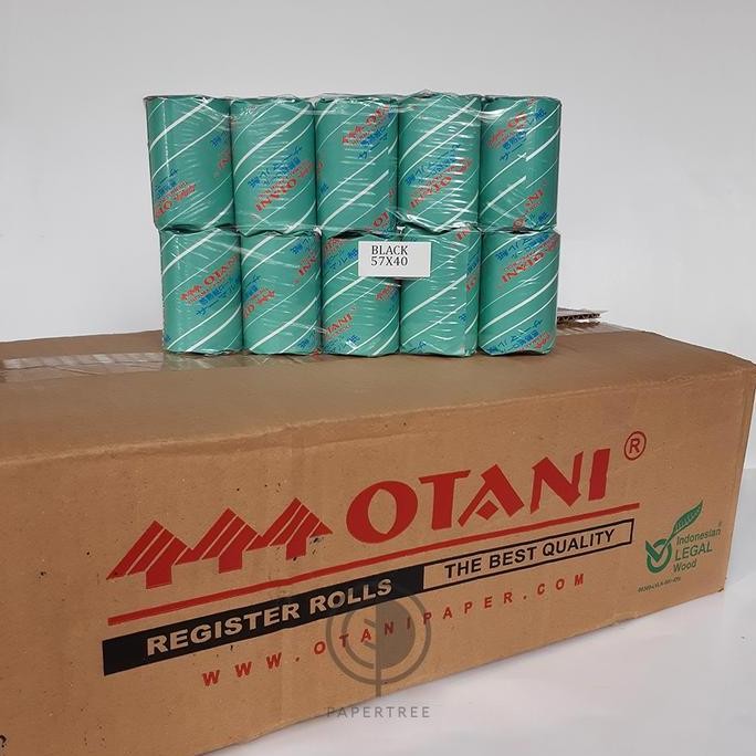 

TERMURAH - [DUS] Register Rolls / Kertas Struk Thermal Merk Otani Uk. 57 x 40 mm