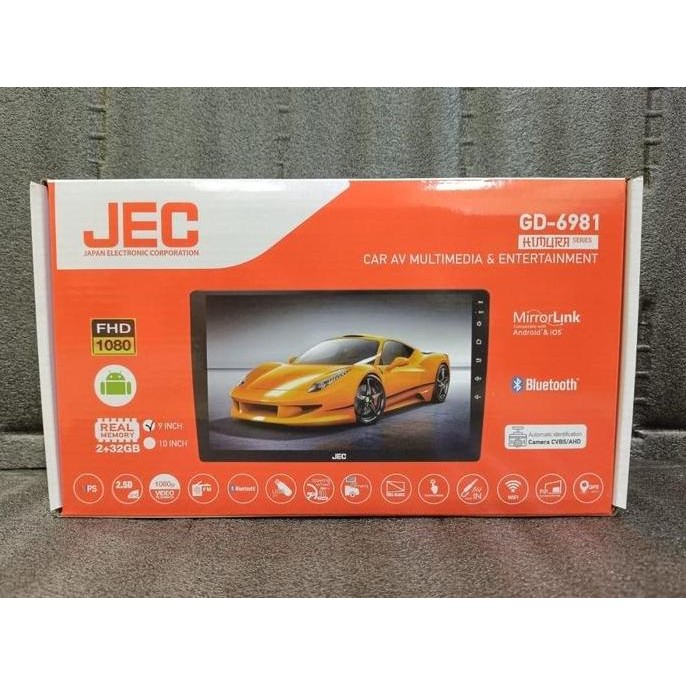 TERMURAH - Head Unit Android 9inch/10inch JEC GD-6981 Ram 2/32GB