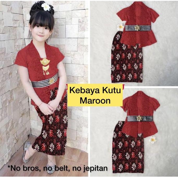 KEBAYA ANAK PEREMPUAN MODERN SET KEBAYA ANAK TK SD SETELAN KEBAYA KUTUBARU ANAK CEWEK BAJU KEBAYA AN