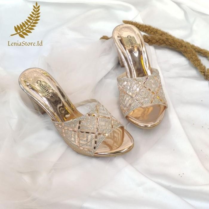 BEST SELLER [ LeniaStoreId ] sandal pesta wedding hils 7cm best quality import