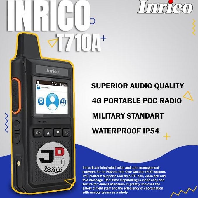 HT POC Inrico T710A Wifi 4G LTE GPS Military Standard Radio ORI T710