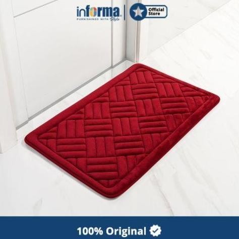 Informa - Keset Memory Foam 50x80 Cm Rar - Merah