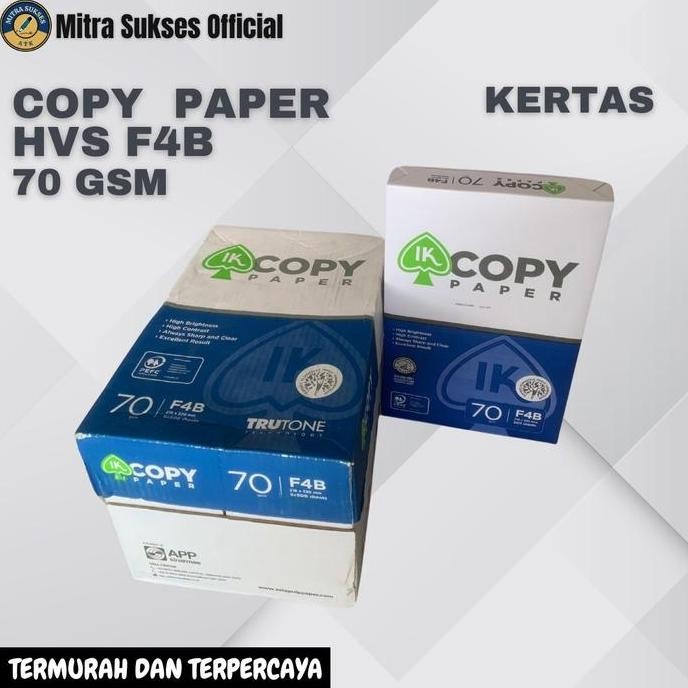 

KERTAS HVS F4 COPY PAPER 70 GR [1 KARTON]
