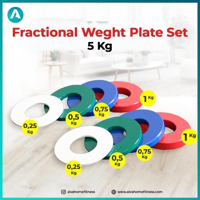 TERLARIS - Fractional Weight Plate - Change Plates Set Olympic Barbel Barbell