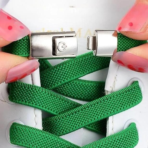 Tali Sepatu Elastis Gepeng Tali Sepatu Praktis Tanpa Ikat