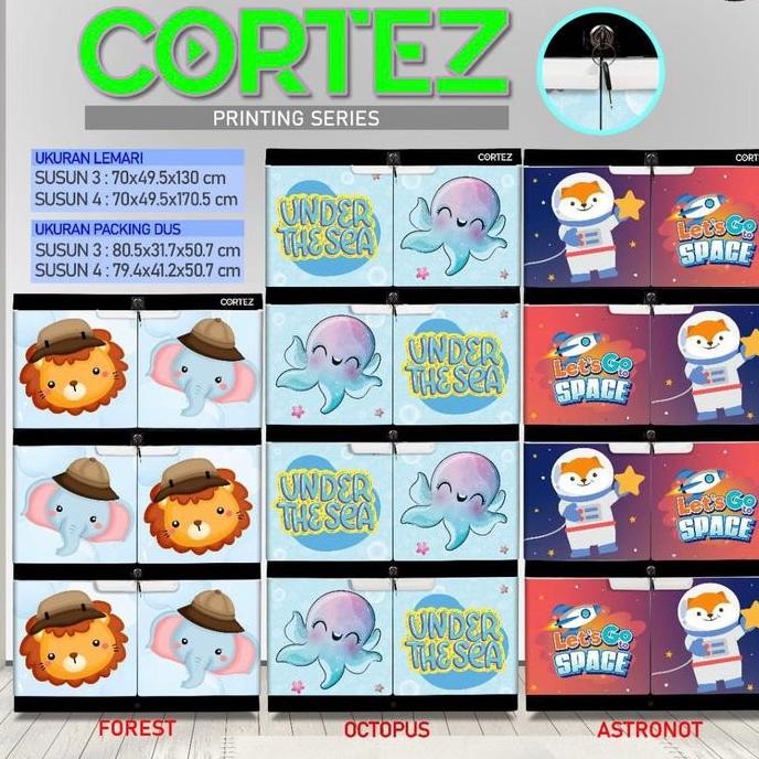 Stok Sj Lemari Plastik Anak Jumbo Cortez Furniture