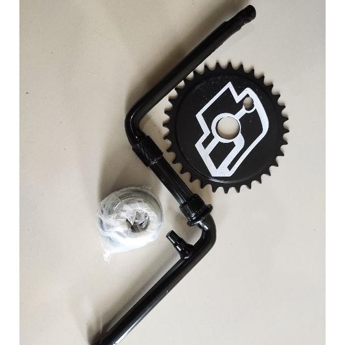 Crank Set Bmx Gir Langsung Sepeda 20 Bmx Anak Komplit As Gir Langsung Sepeda Bmx
