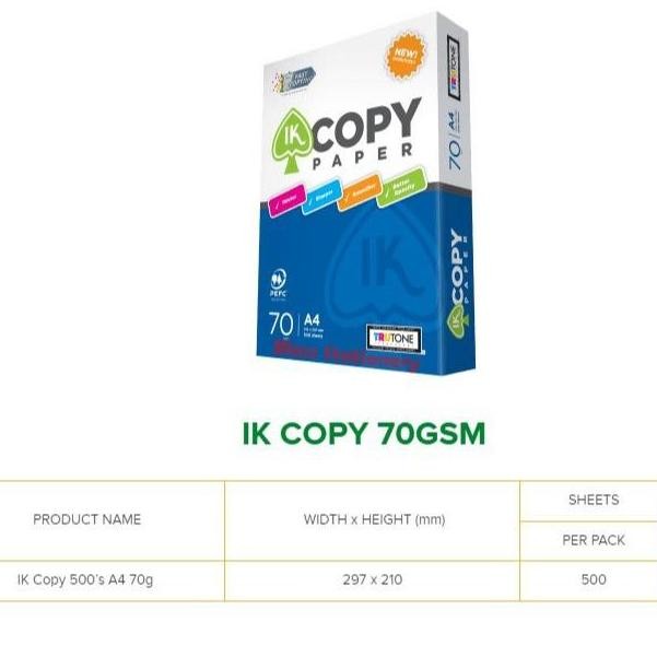 

Kertas A4 70Gram Ik Copy Paper 70 Gsm Kertas Hvs Kertas Print
