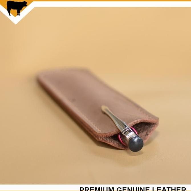 

Sarung Tempat Pensil Pulpen Dari Kulit Asli Jenis Crazy Horse Handmade