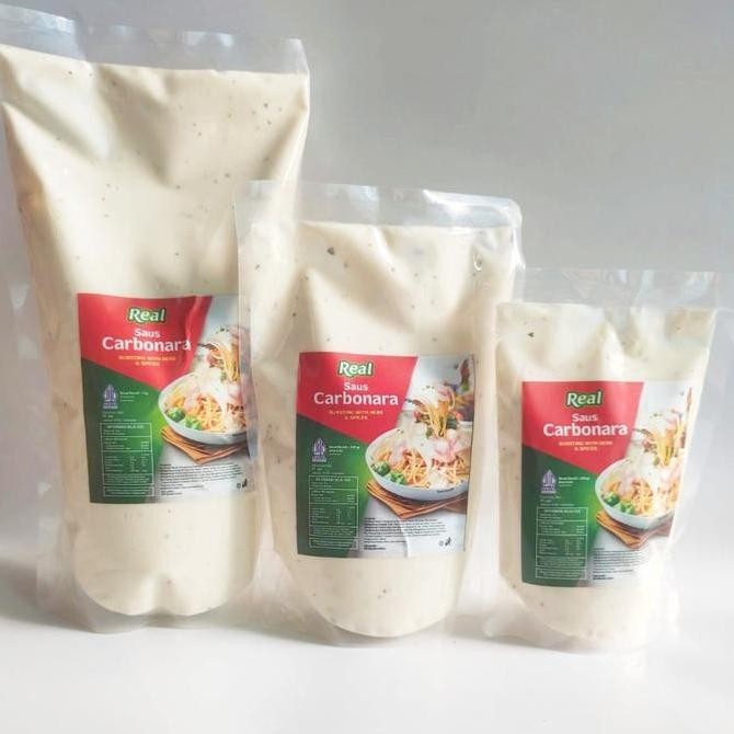 

Saus/Saos Spaghetti Carbonara Karbonara 1kg/ 500gr/250gr Extra keju Creamy (REAL) HC