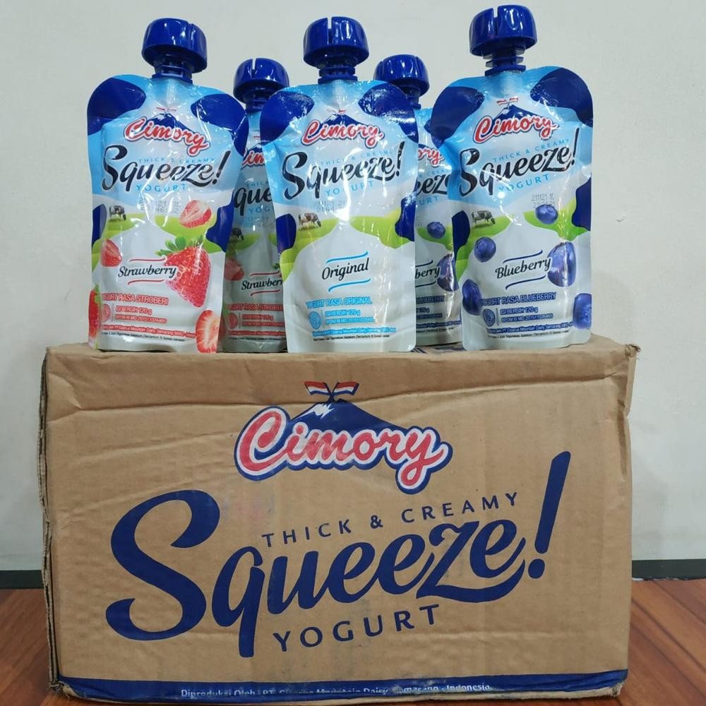 

Cimory Squeeze Yogurt Pouch 120gr (1 Karton) Nugi