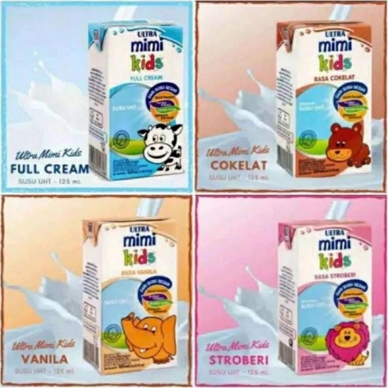 

Susu UHT Ultra Mimi 125ml Full Cream Dengan Kalsium Nugi